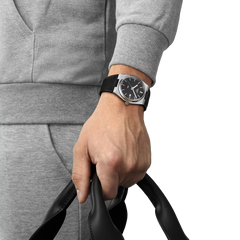 Tissot PRX con Quadrante Nero e Cinturino Nero T1374101705100