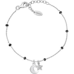 Amen Candy Bracelet in Silver with Pavé Star and Moon