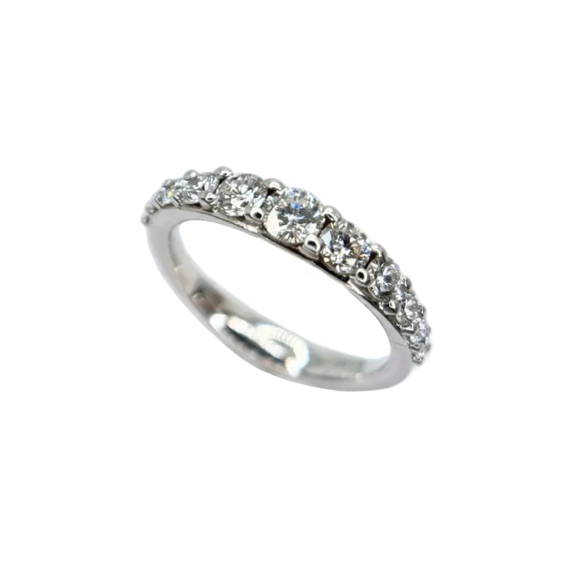 Veretta a Scalare in Oro Bianco 18 KT e Diamanti SLK20PBROB