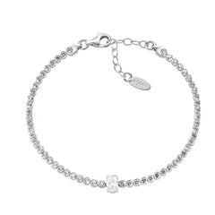 Amen Tennis Bracelet with Oval Zircon