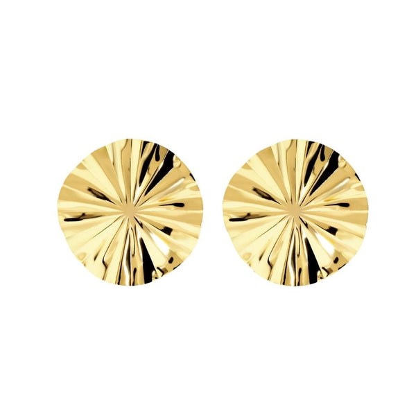 Orecchini Etrusca a Disco Diamantati WSET00970.YG