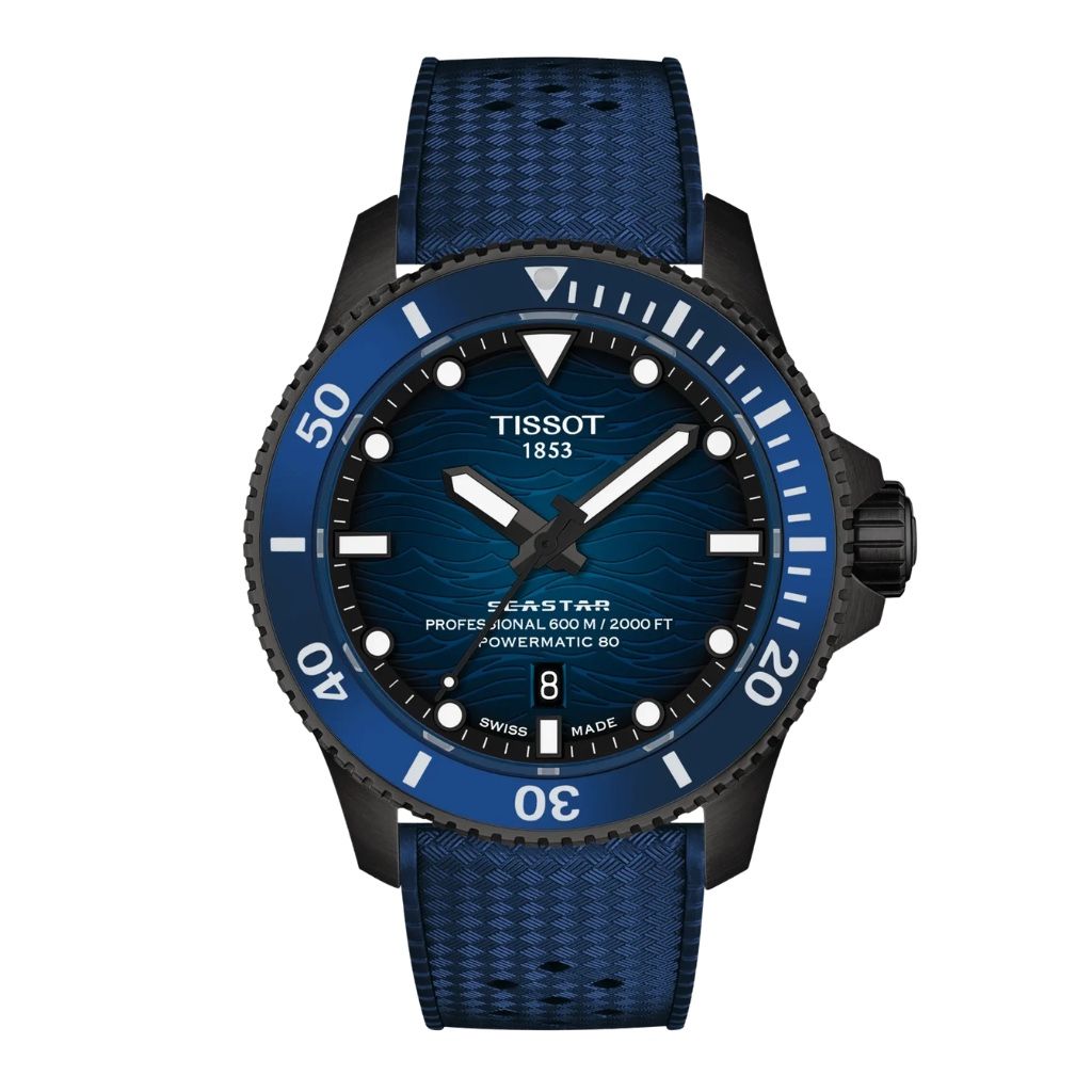 Orologio Tissot Uomo Seastar 2000 44 mm Automatico Blu T1209073704100