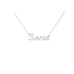 Collana Nome Sonia In Acciaio 316 -