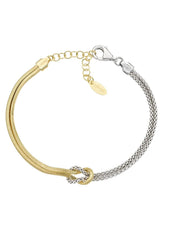 Bracciale Amen Nodo D'Amore Bicolore BRNOAMBG