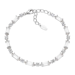 Stardust Tennis Bracelet with Baguette-Cut Zirconia