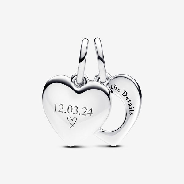 Charm Pandora Pendente Cuore Con Lente Di Ingrandimento Da Incidere 793671C00