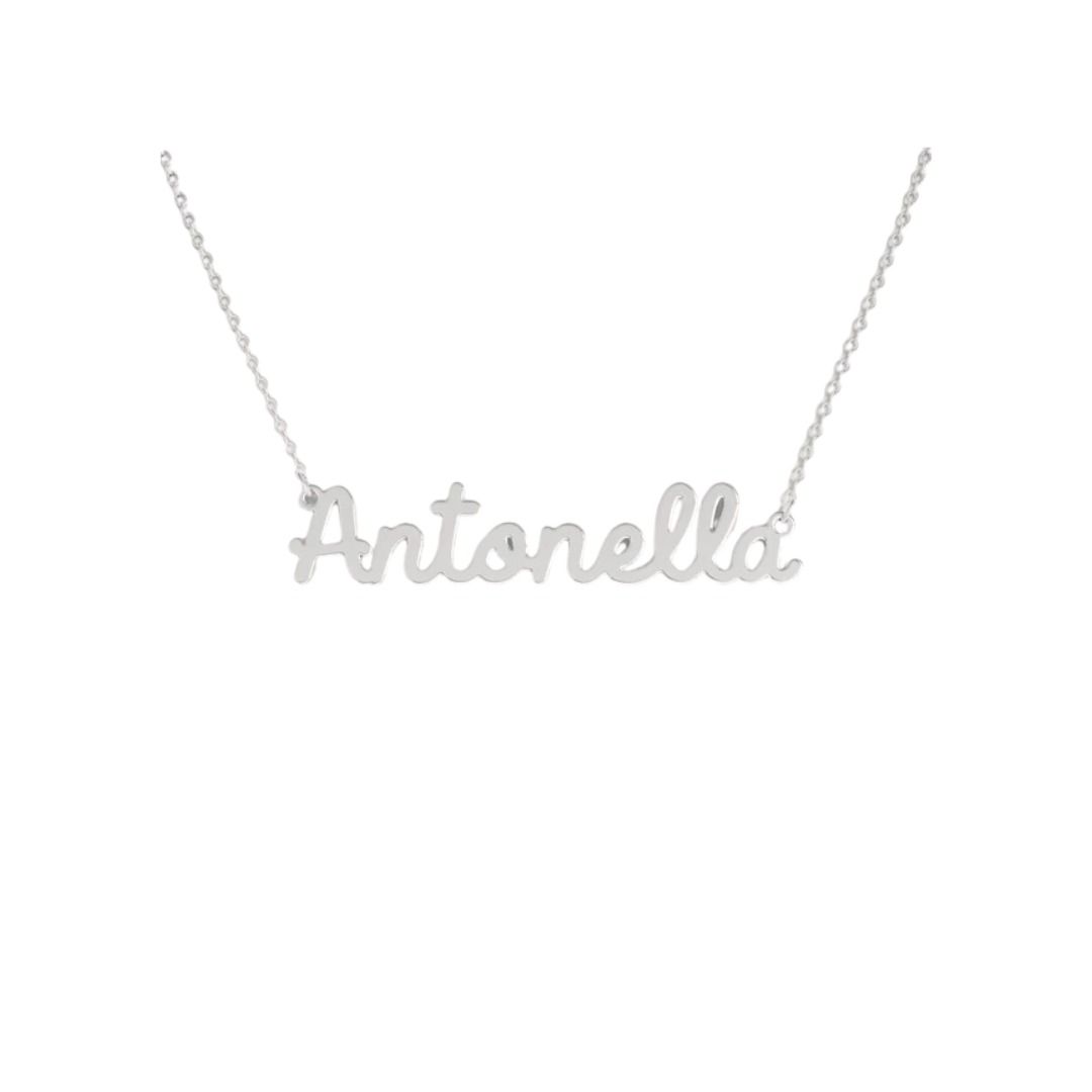 Antonella Name Necklace in 316 Stainless Steel