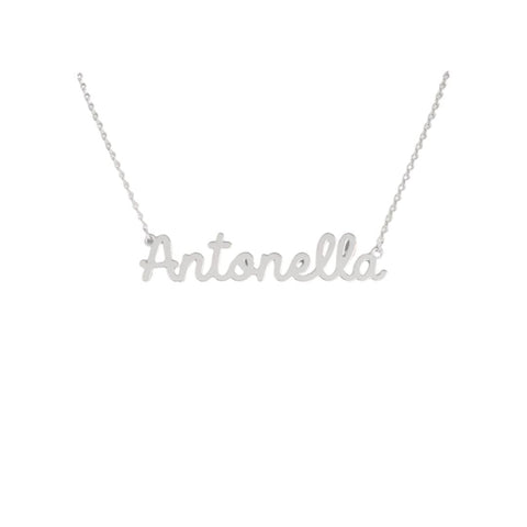 Antonella Name Necklace in 316 Stainless Steel