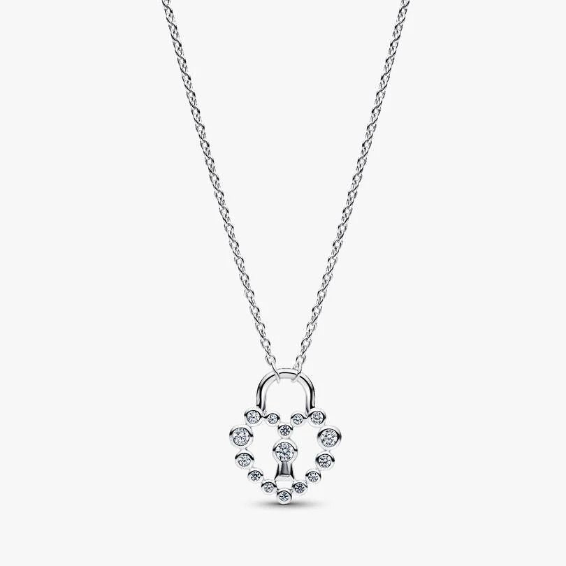 Pandora Luminous Heart Lock Necklace