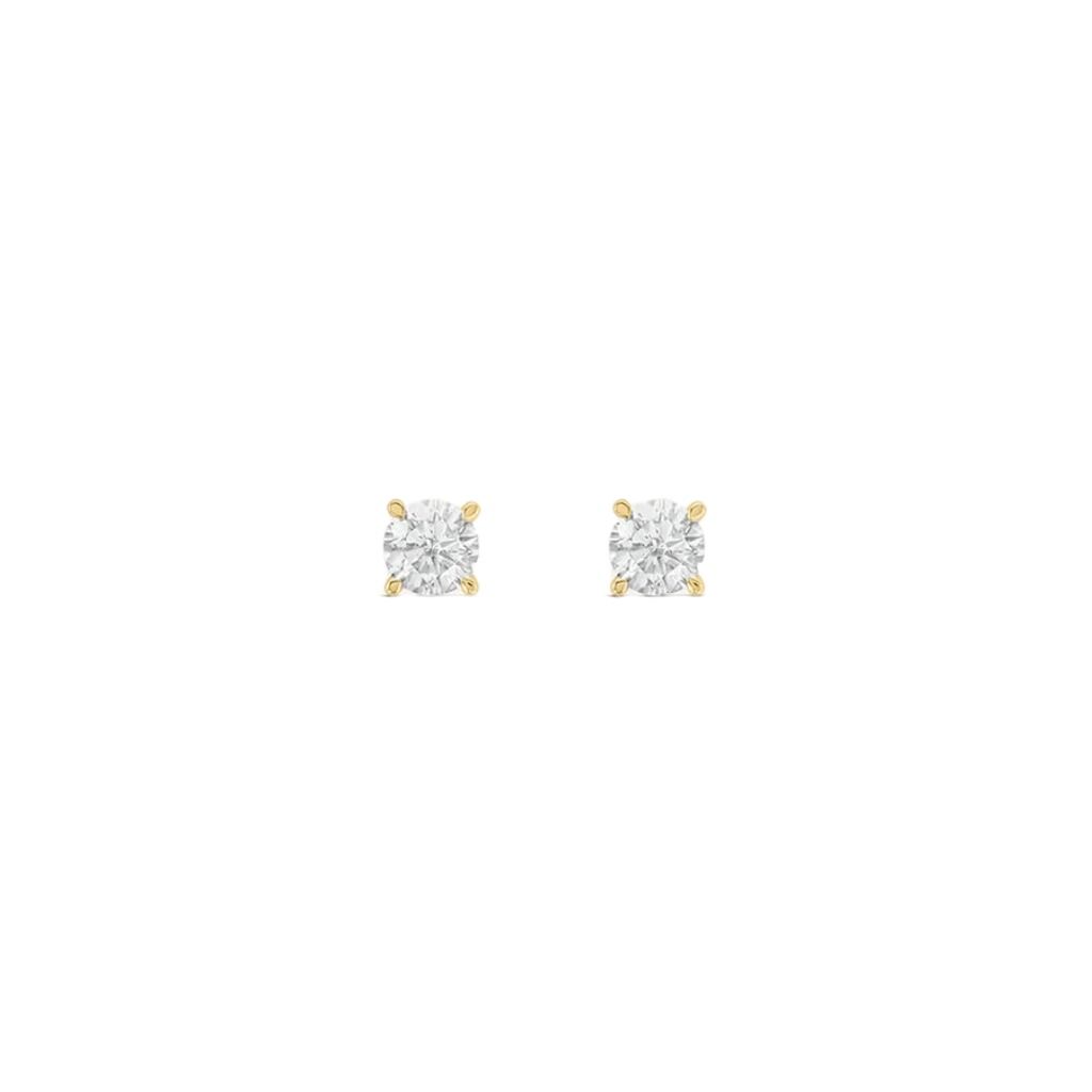 Stroili Claire Yellow Gold 9 KT Cubic Zirconia Stud Earrings 1412069