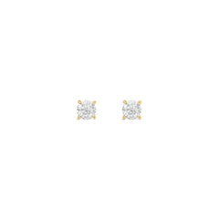 Stroili Claire Yellow Gold 9 KT Cubic Zirconia Stud Earrings 1412069