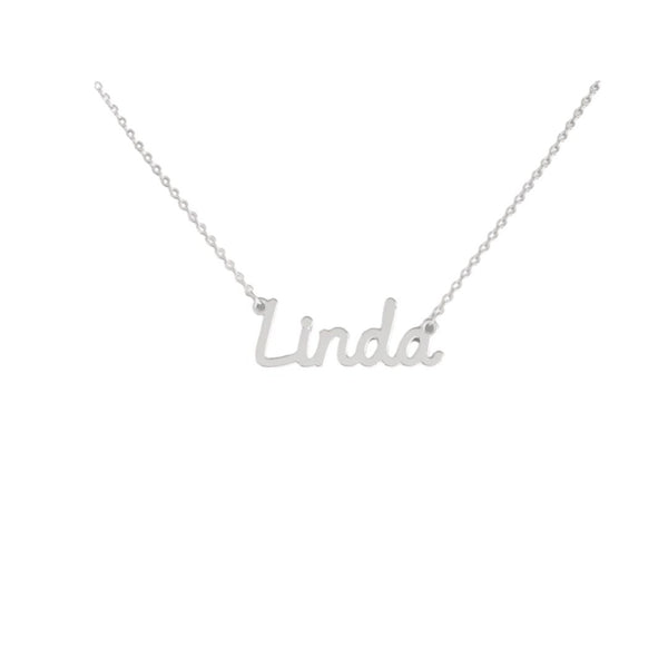 Collana Nome Linda In Acciaio 316 -