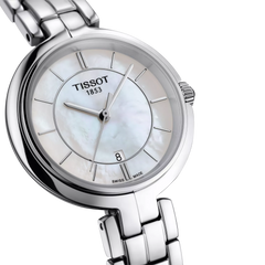 Tissot Flamingo Watch with Mother-of-Pearl Dial and Asymmetric Strap