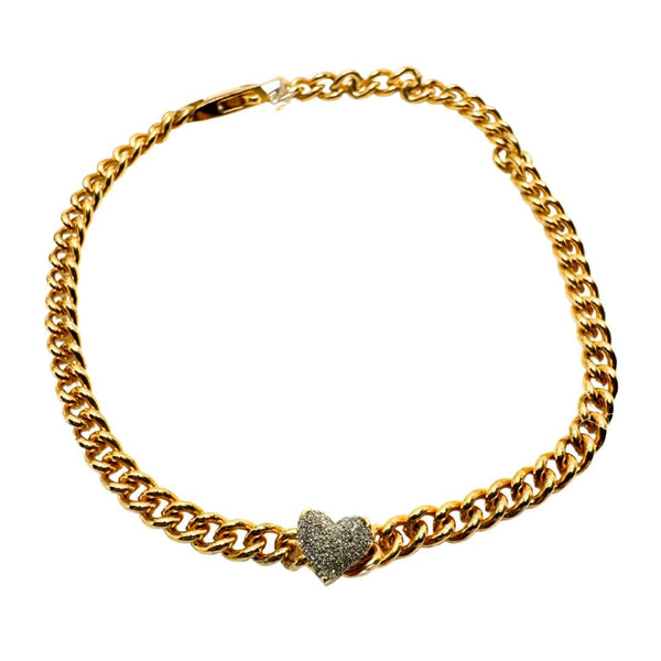 Bracciale Rebecca Jolie con Cuore in Argento Placcato e Polvere di Diamanti SJLBCO01