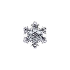 Charm Elements Fiocco Di Neve In Oro Bianco E Diamanti 0,03 ct DCHF6541.003