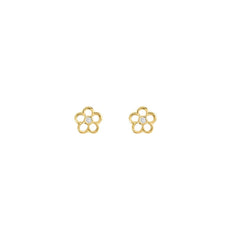 Orecchini Stroili Lobo Fiore Mon Petit Oro Giallo9 KT Diamante 0,018 ct 1436844