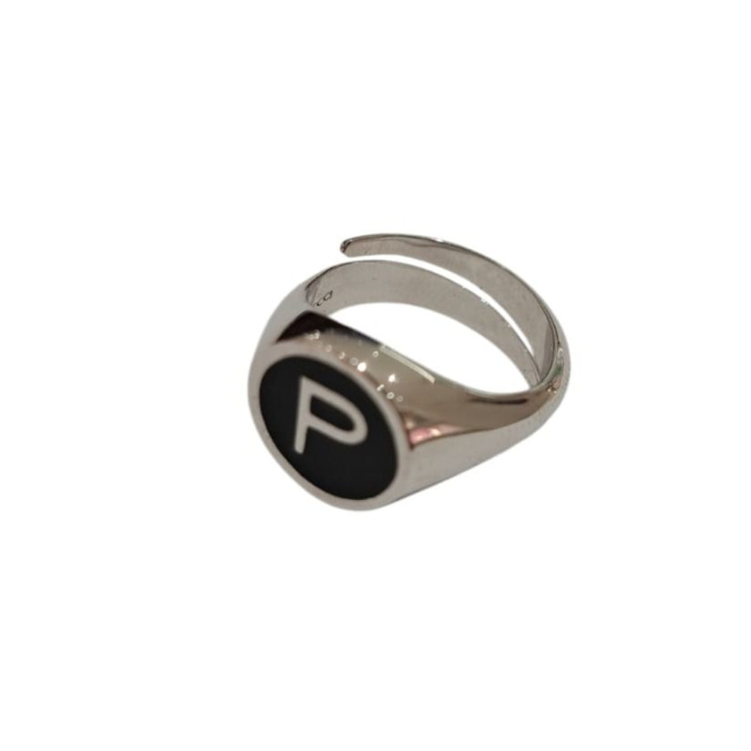 Anello Rebecca Chevalier Iniziale P BWFANP16