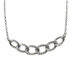 Collana Davite&Delucchi Groumette in Oro Bianco e Diamanti CLN011720