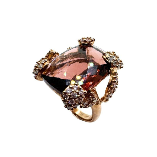 Anello Fiorini in Argento con Ametista e Zirconi 0133AG9330121V-54