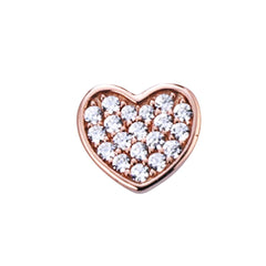 Charms Maxy con forma de corazón y circonita de Marcello Pane