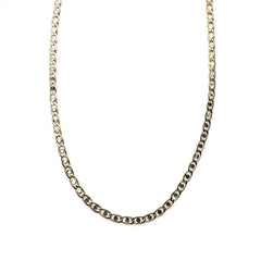 Men's Necklace in 18 KT White and Yellow Gold