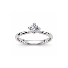 Anello Solitario Alfieri&St.John in Oro Bianco 18 KT e Diamante Naturale
