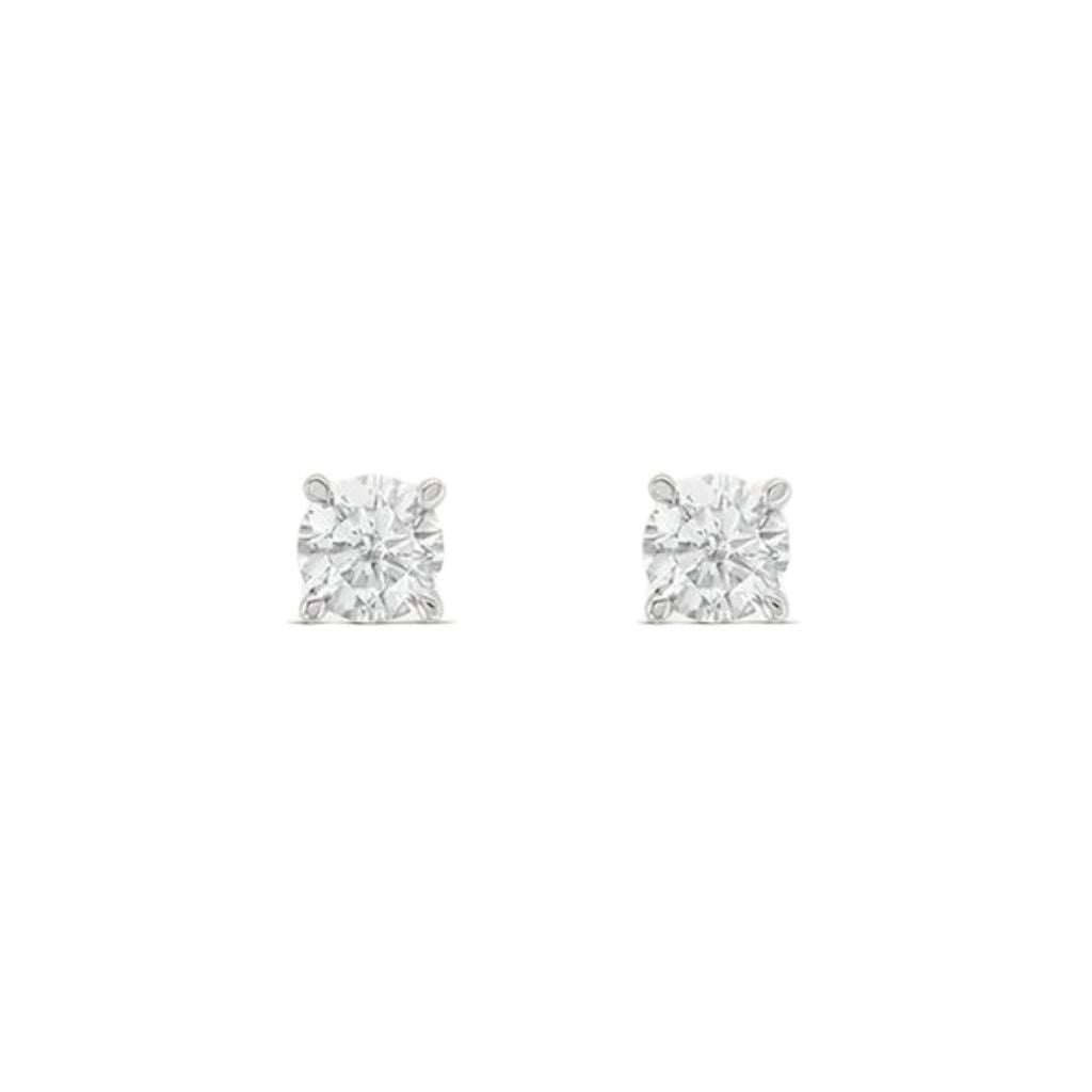 Stroili Ear Studs Claire White Gold 9 KT Cubic Zirconia 1412169