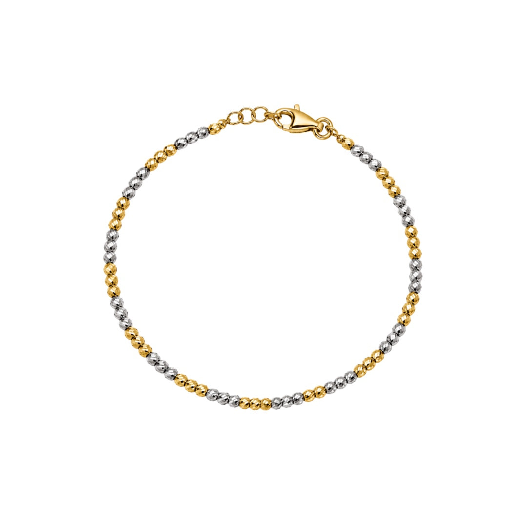 Bracciale Handmade Milleluci in Oro Bianco e Giallo 18 KT BRML08