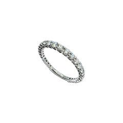 Veretta Leo Pizzo a Scalare in Oro Bianco con Diamanti 815069