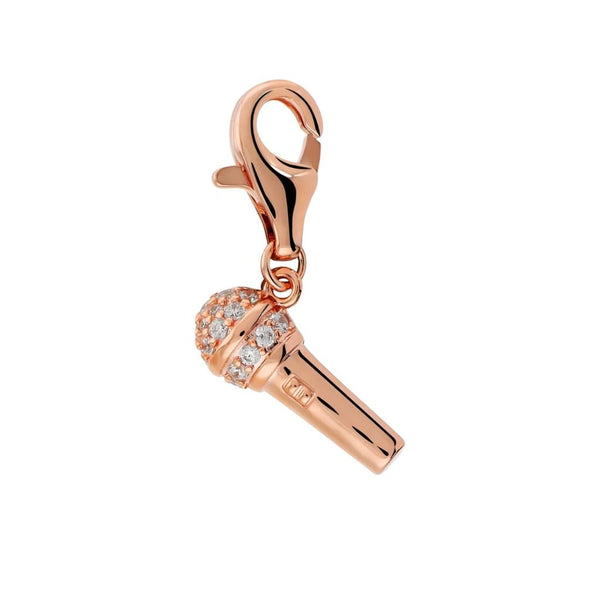Bronzallure POP CHARM - Ciondolo Microfono con Pavé di Cubic Zirconia WSBZ02683.MIC