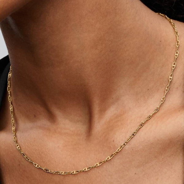 Collana Pandora Catena Maglia Ancora Rifinita In Oro 363899C00
