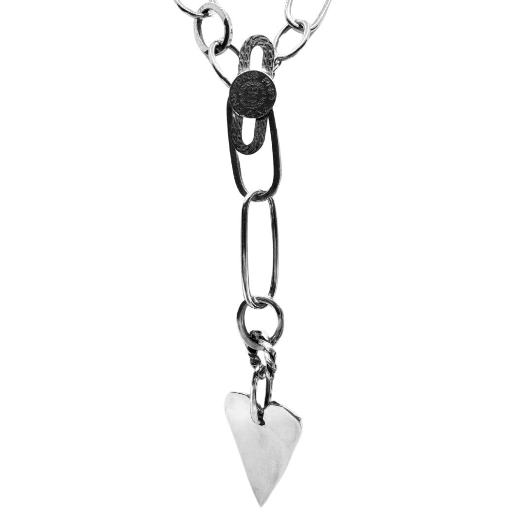 Collana Pianegonda a Maglia Larga con Cuore PNG025C001