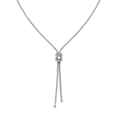 Amen Love Knot Necklace in 925 Silver -
