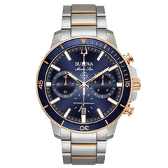 Orologio Bulova da Uomo Marine Star Chrono Bicolore Blu 98B301