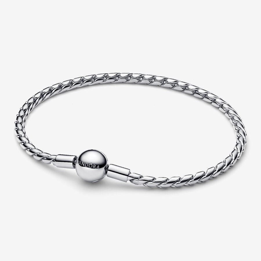 Pandora Bracelet with Spike Mesh and Ball Clasp