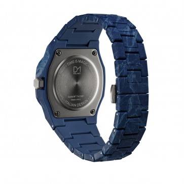 Orologio D1 Milano in Policarbonato Concrete Blu