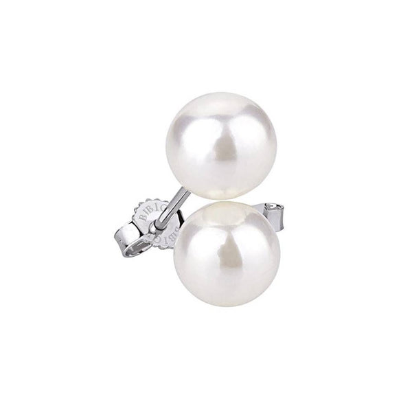Pendientes Bibigì de oro blanco con perla de Akoya