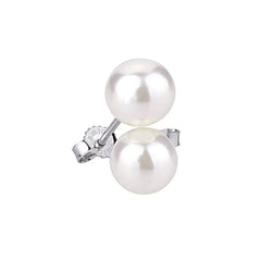 Pendientes Bibigì de oro blanco con perla de Akoya