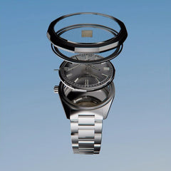 Reloj Tissot PRC 100 Solar de 39 mm con esfera plateada