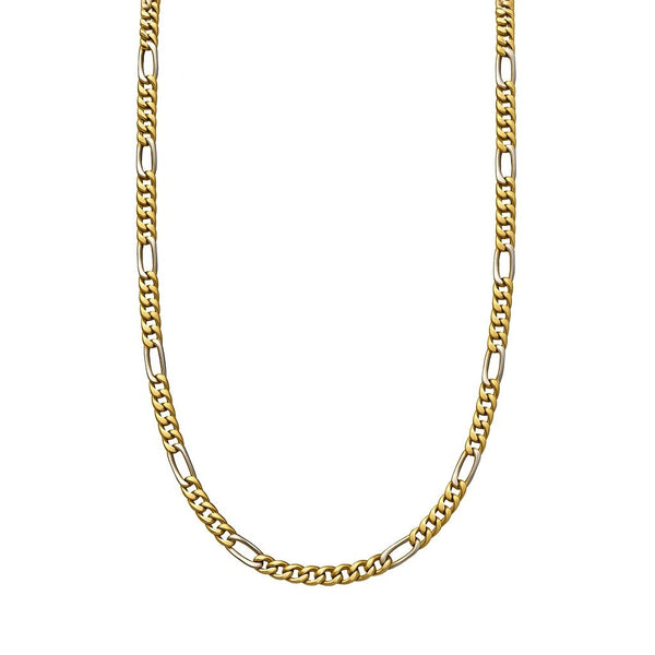 Collar para hombre en oro blanco y amarillo de 18 kt