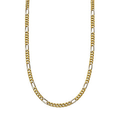 Men's Necklace in 18 KT White and Yellow Gold