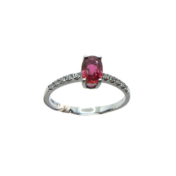 Anello Bibigì Veretta Con Zaffiro Rubino O Smeraldo Centrale E Diamanti -