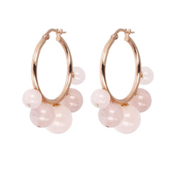 Orecchini Bronzallure A Cerchio Con Perline -