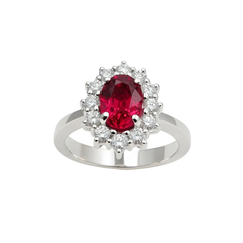 Giorgio Visconti Ring with Ruby and Diamonds