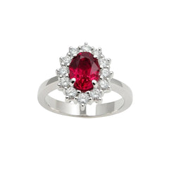 Giorgio Visconti Ring with Ruby and Diamonds