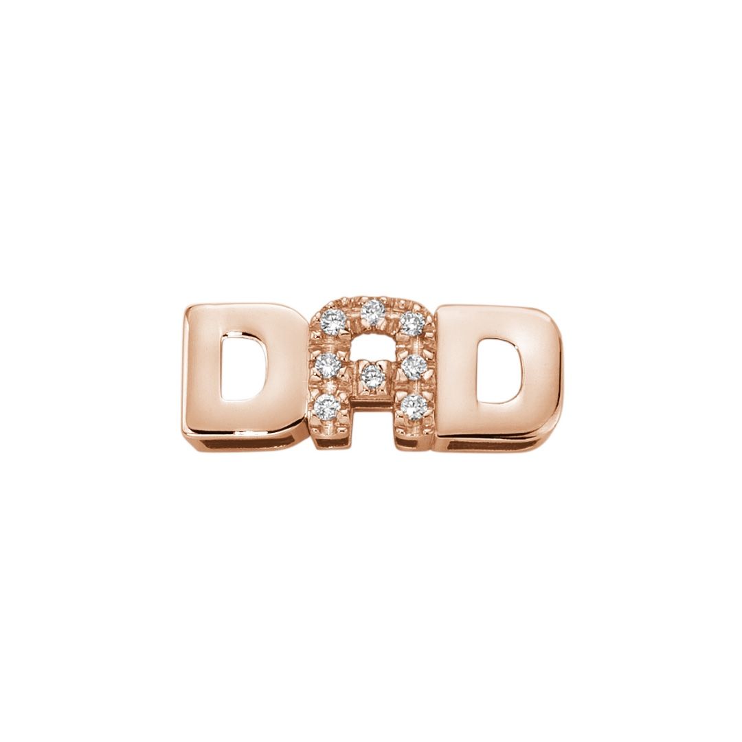 Elements DAD Grande in Oro Rosa 18 KT e Diamanti