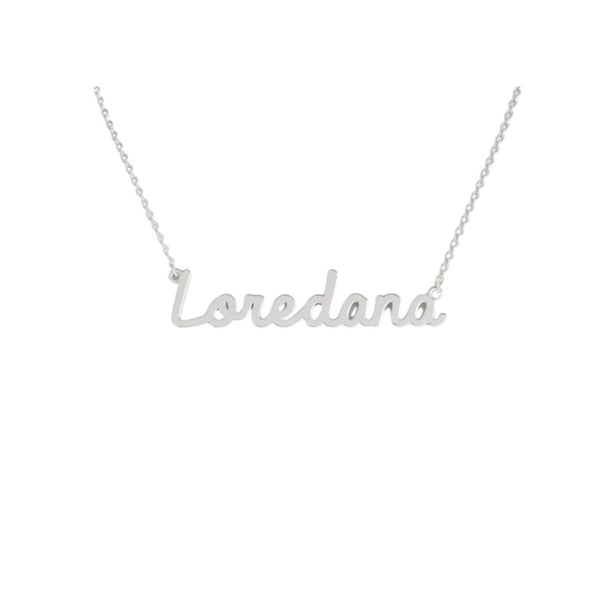 Collana Nome Loredana In Acciaio 316 -