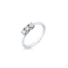 Mirco Visconti Trilogy Ring in White Gold and Diamonds