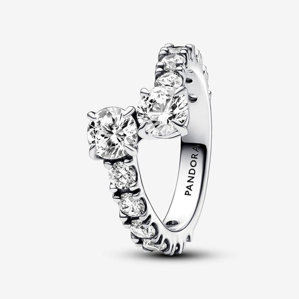 Anello Pandora Fascia Scintillante Intrecciata