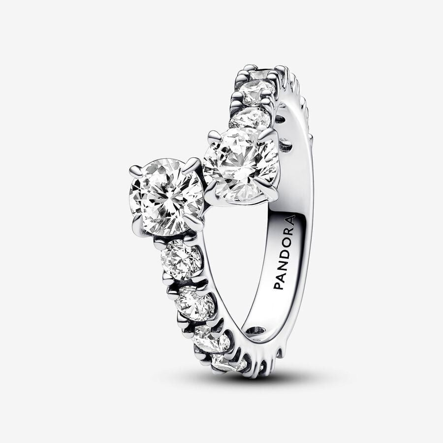Anello Pandora Fascia Scintillante Intrecciata
